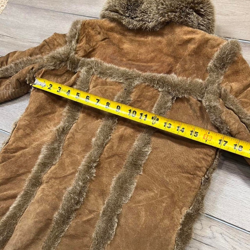 Avanti vintage genuine leather and faux fur shearling jacket - Picture 7 of 7